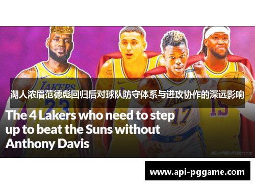 湖人浓眉范德彪回归后对球队防守体系与进攻协作的深远影响